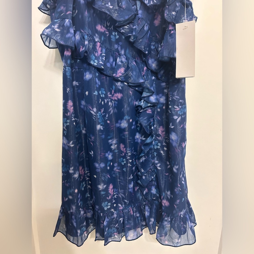 NWT French Connection Aden Bai Frill Mini Dress - Picture 6 of 12